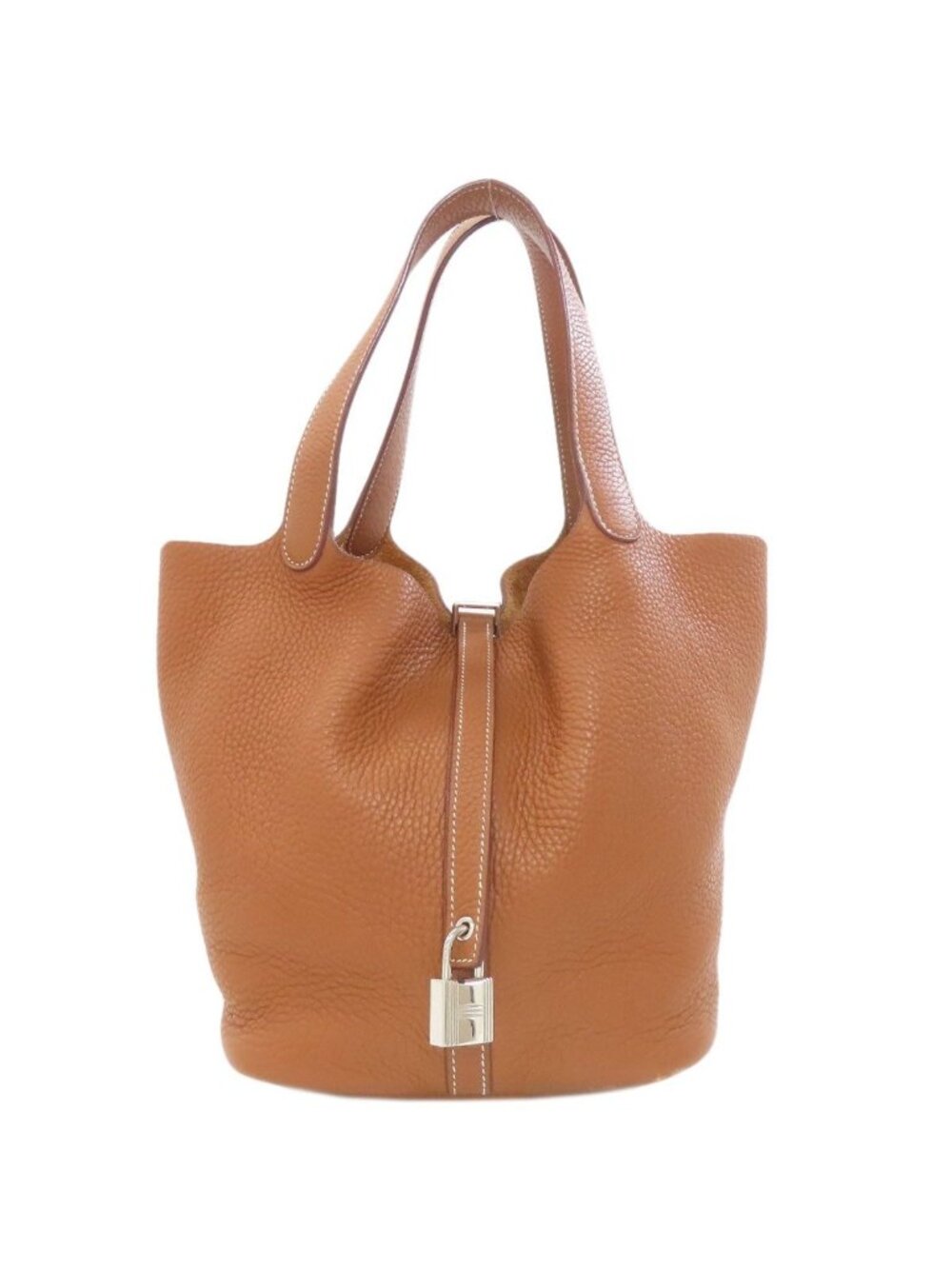 Hermes Picotin Lock MM Silver Handbag